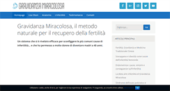 Desktop Screenshot of gravidanzamiracolosa.net